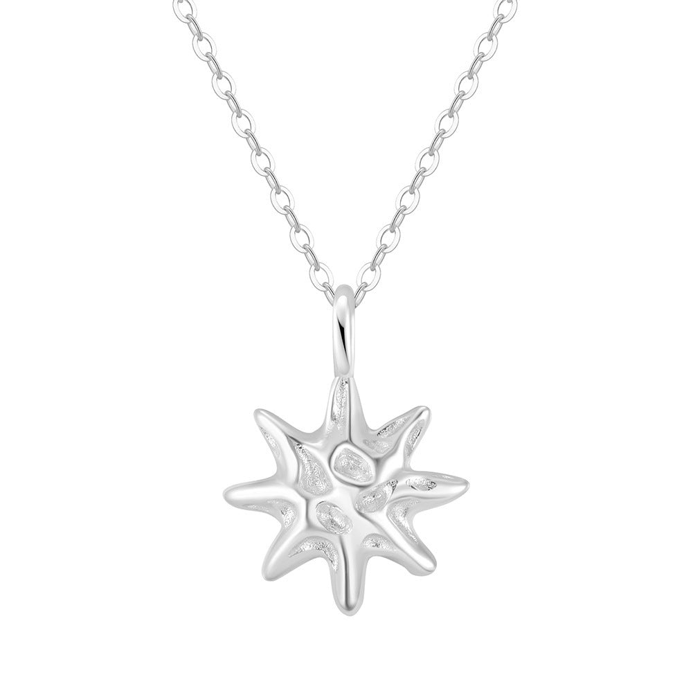 Collier Étoile Martelée en Argent S925
