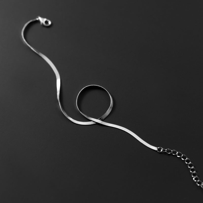 Chaîne de Cheville en Argent S925 – Style Minimaliste et Élégant