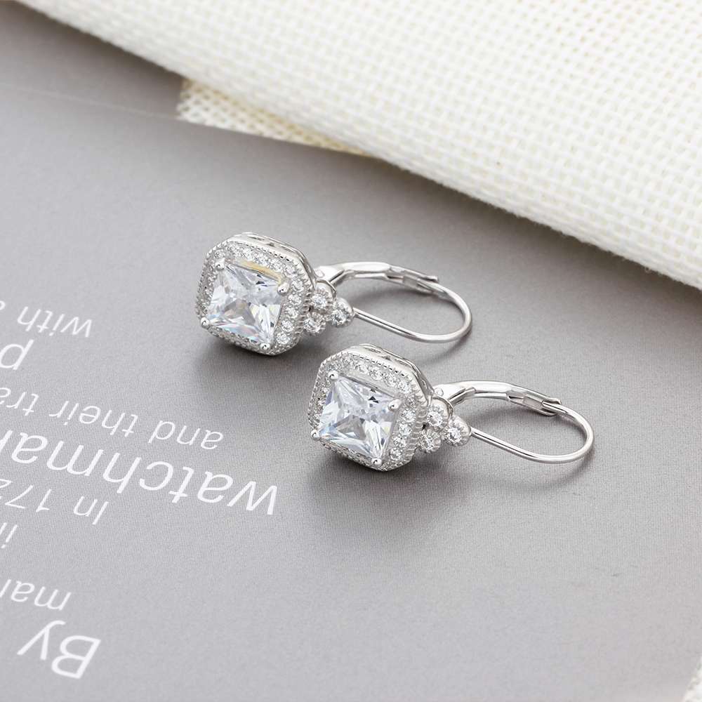 Boucles d'oreilles couronne en argent