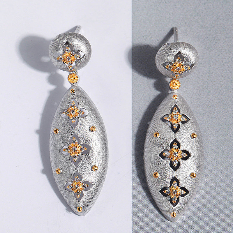 Boucles d'oreilles trèfle à quatre feuilles