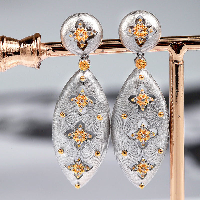 Boucles d'oreilles trèfle à quatre feuilles