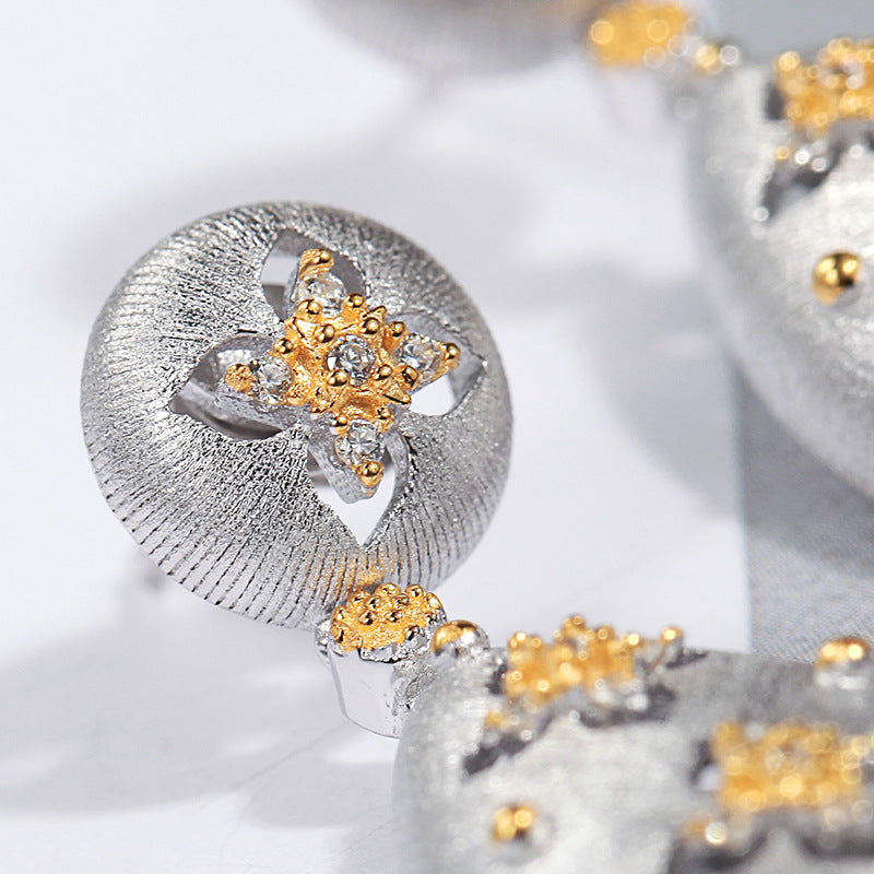 Boucles d'oreilles trèfle à quatre feuilles