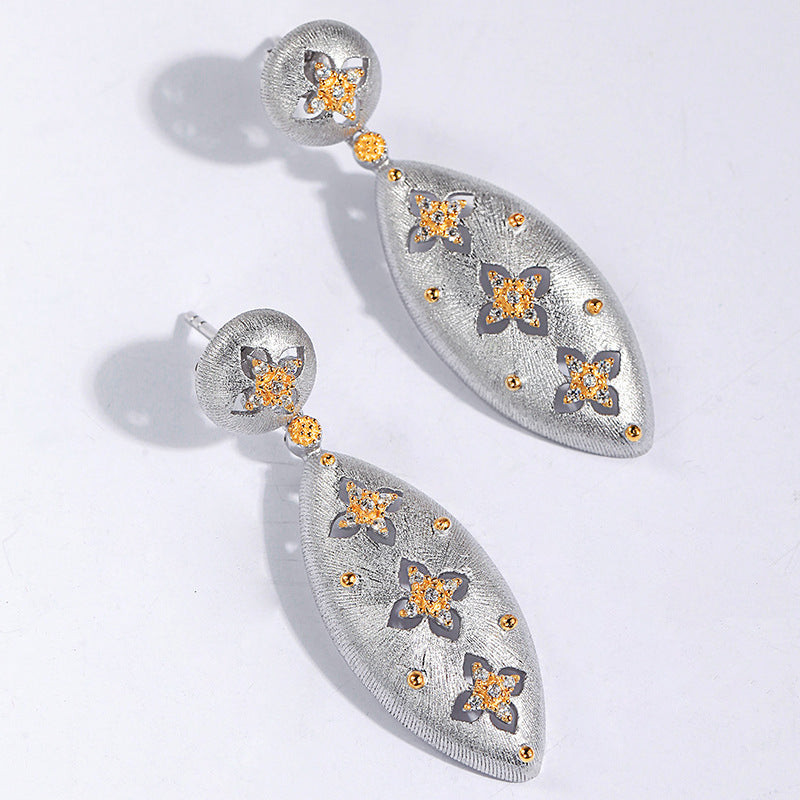 Boucles d'oreilles trèfle à quatre feuilles