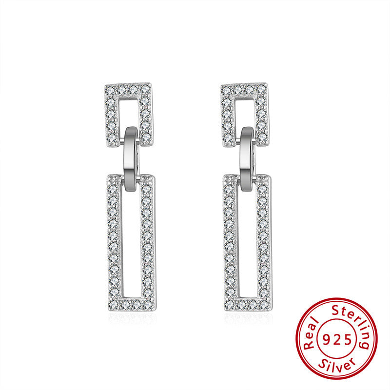 Boucles d'oreilles géométriques en argent 925