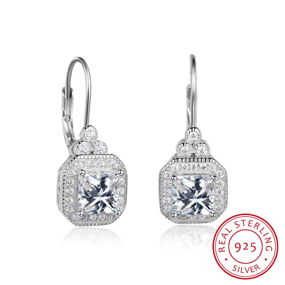 Boucles d'oreilles couronne en argent