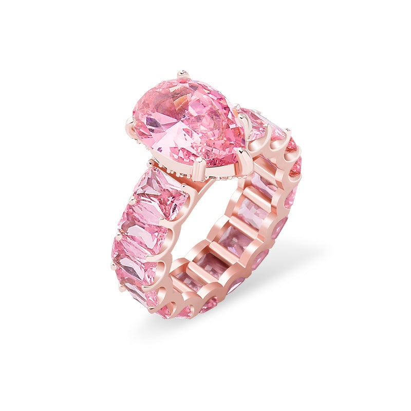 Bague de Luxe Brillante en Zircon