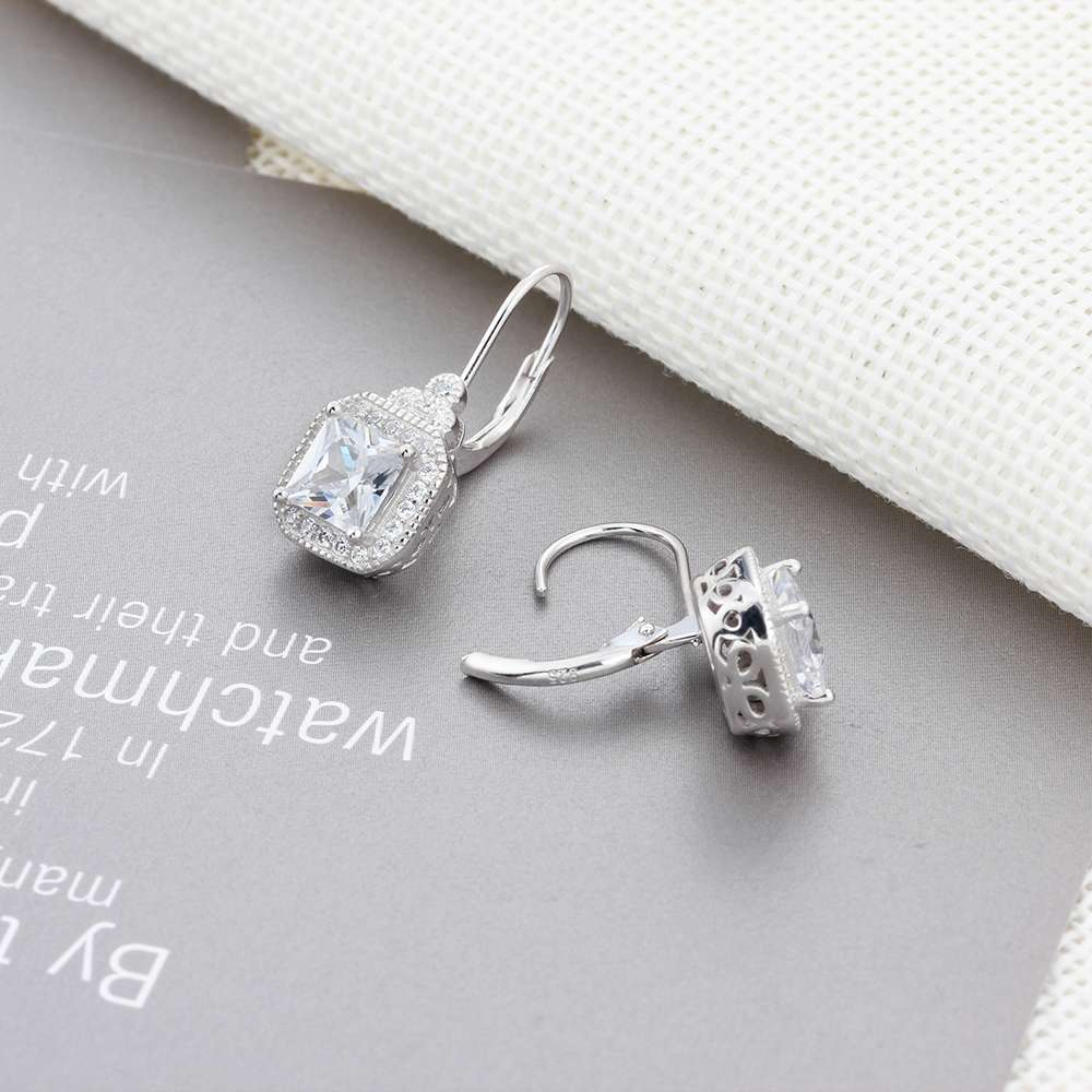 Boucles d'oreilles couronne en argent