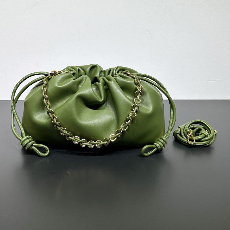 Sac Bandoulière Nuages en Cuir Véritable de Vachette