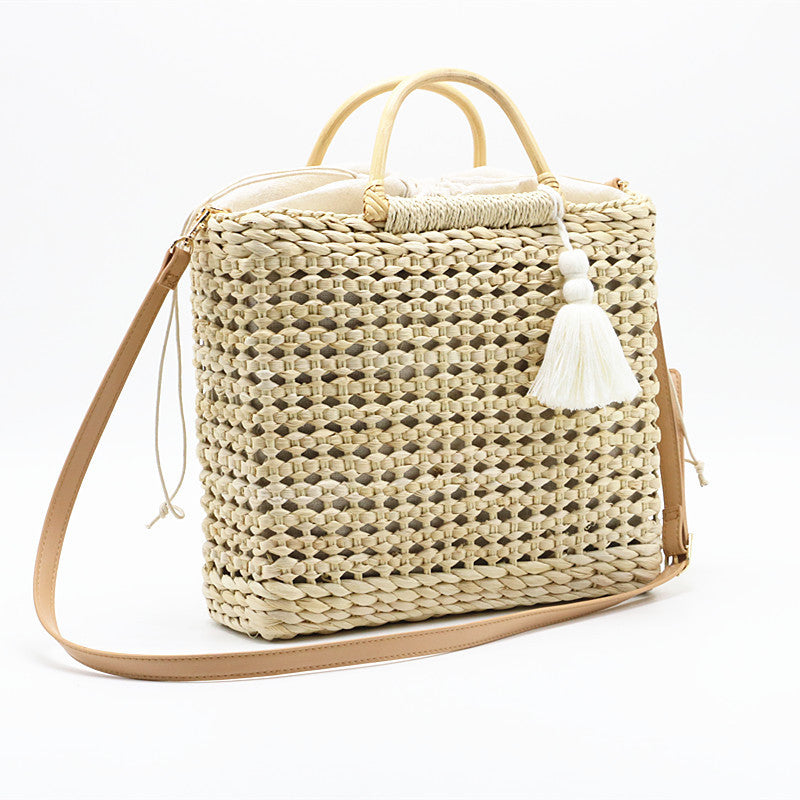 Sac en Paille Tissé – Style Tendance Estival