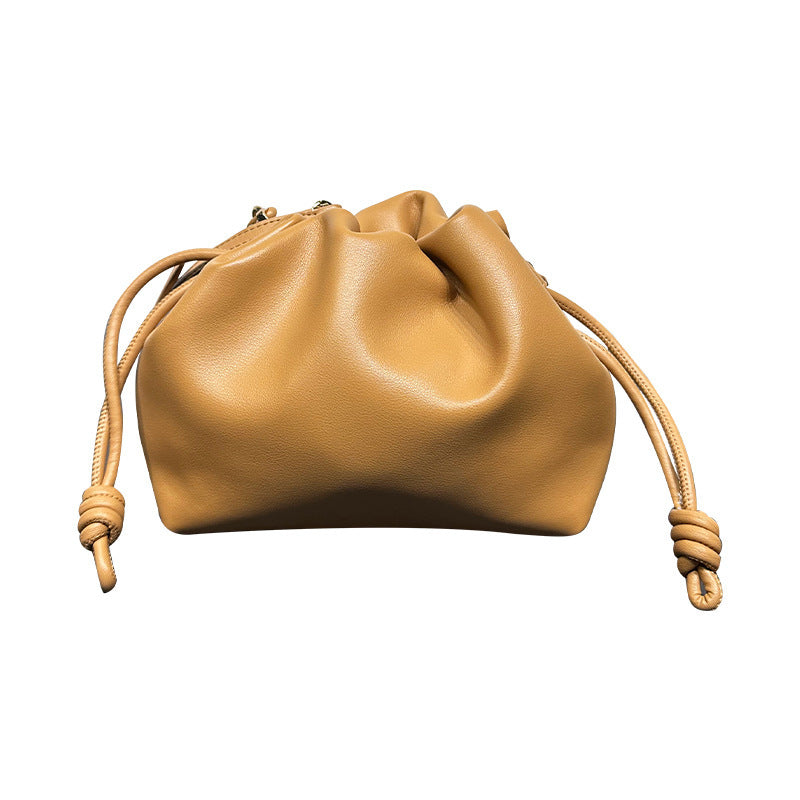 Sac Bandoulière Nuages en Cuir Véritable de Vachette
