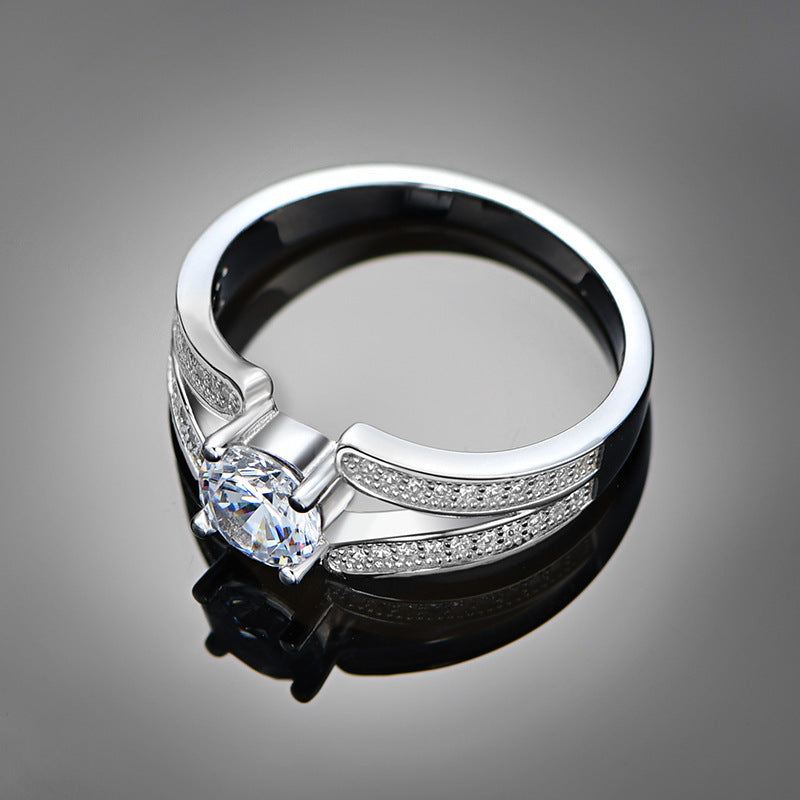 Bague Femme en Argent S925 – Design V-Edge