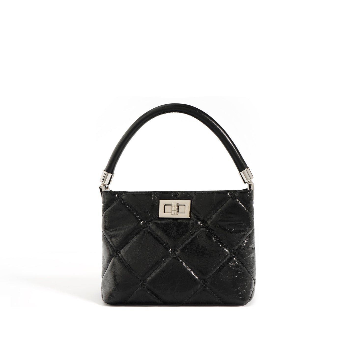 Sac à main matelassé en cuir de vachette ciré – cuir pleine fleur de qualité supérieure