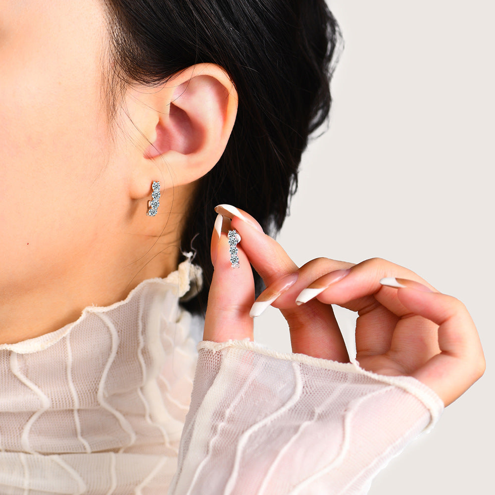 Boucles d'oreilles clous en argent sterling S925 – Simplicité haut de gamme