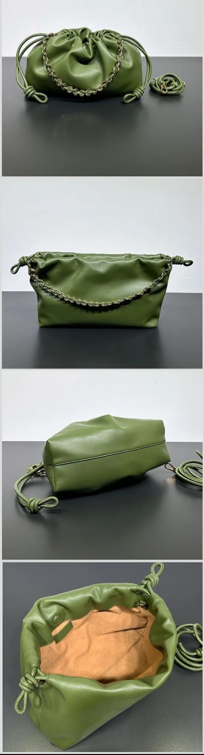 Sac Bandoulière Nuages en Cuir Véritable de Vachette
