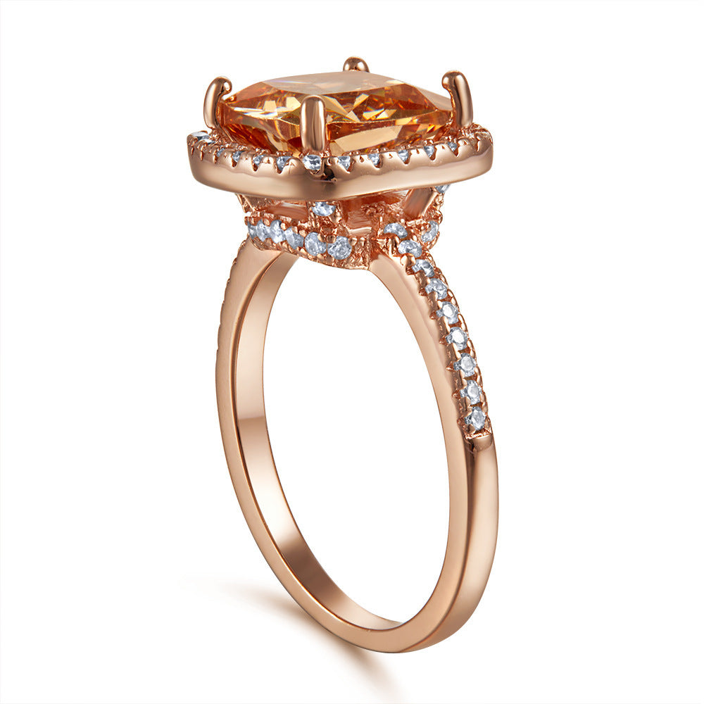 Bague de Mariage en Argent S925 – Élégance Simple et Moderne