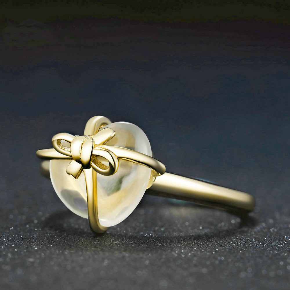 Éclat d’Amour – Bague Cœur en Citrine et Argent 925