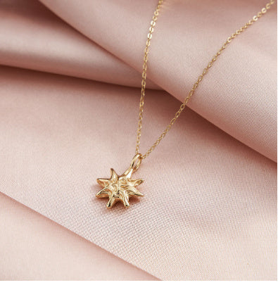 Collier Étoile Martelée en Argent S925