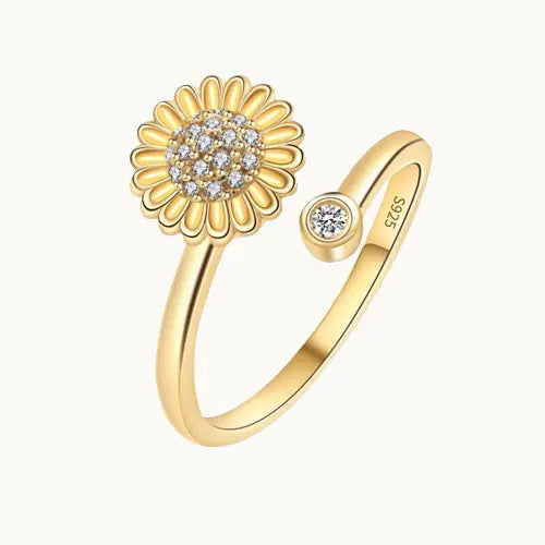 Bague en Argent Sterling S925 Rotative – Élégance & Confort