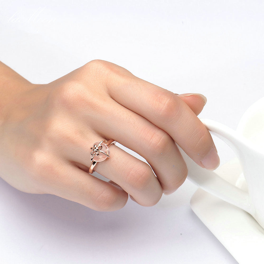 Éclat d’Amour – Bague Cœur en Citrine et Argent 925