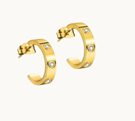 Boucles d'oreilles créoles  , Modèle classique et intemporel