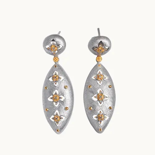 Boucles d'oreilles trèfle à quatre feuilles