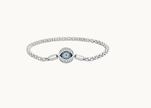 Bracelet Élégant en Argent S925 avec Motif Œil - Design Unique et Symbolique
