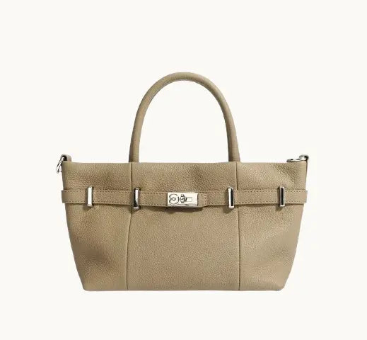 Sac à Main en Cuir Véritable – Style Urbain Simple et Élégant