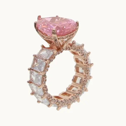 Bague de Luxe Brillante en Zircon