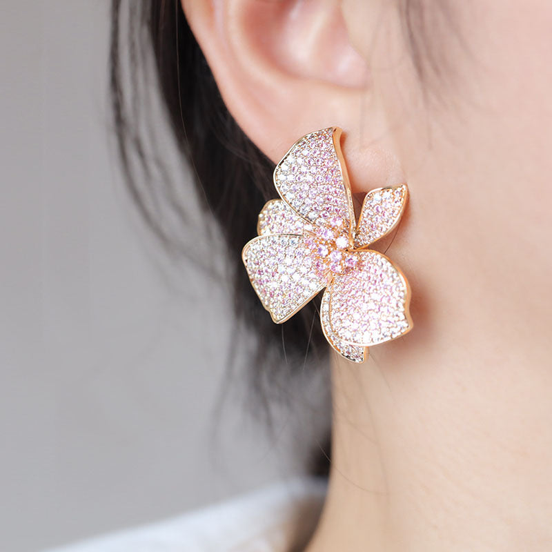 Boucles d'oreilles florales