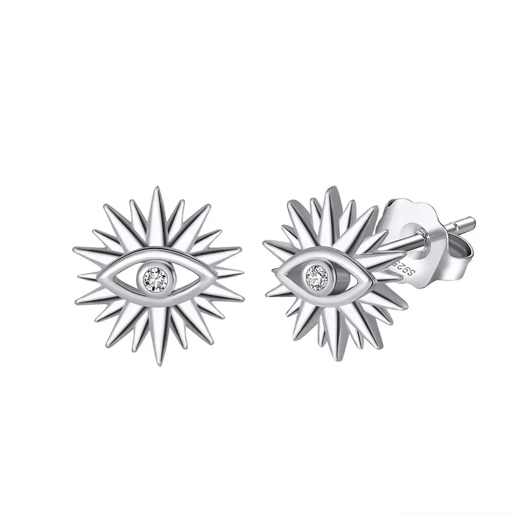 Clous d'oreilles en argent S925 style tendance