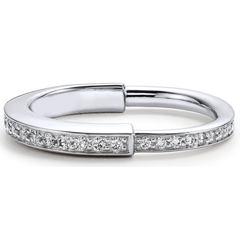 Bague Femme Élégante Sertie de Zircons – Style Tendance