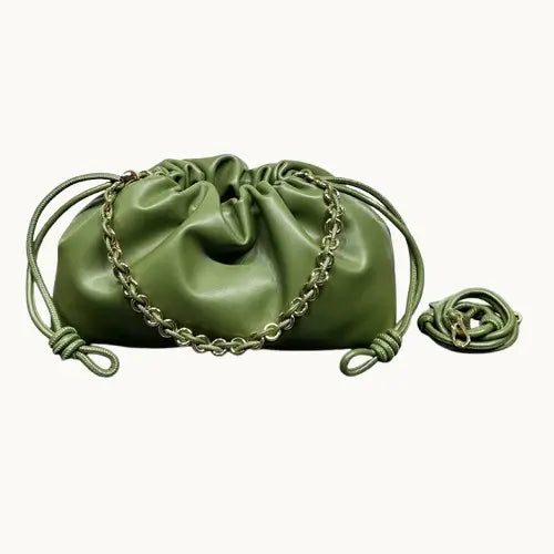 Sac Bandoulière Nuages en Cuir Véritable de Vachette