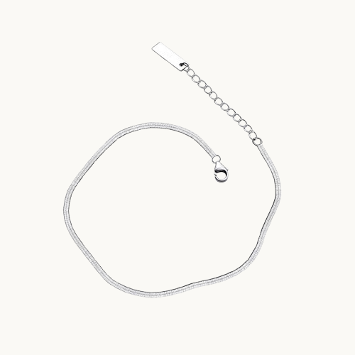 Chaîne de Cheville en Argent S925 – Style Minimaliste et Élégant