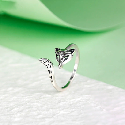 Bague Renard Unisexe en Argent Thaïlandais S925