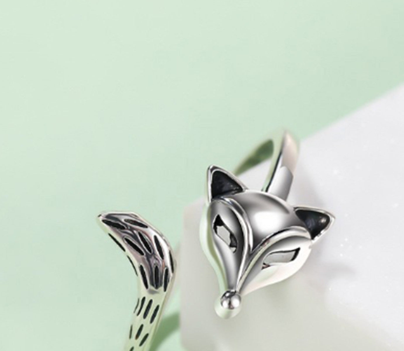Bague Renard Unisexe en Argent Thaïlandais S925