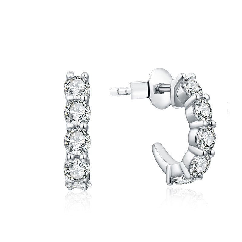 Boucles d'oreilles clous en argent sterling S925 – Simplicité haut de gamme