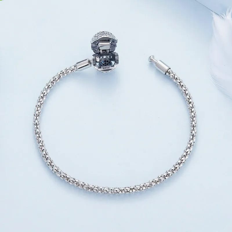 Bracelet Élégant en Argent S925 avec Motif Œil - Design Unique et Symbolique