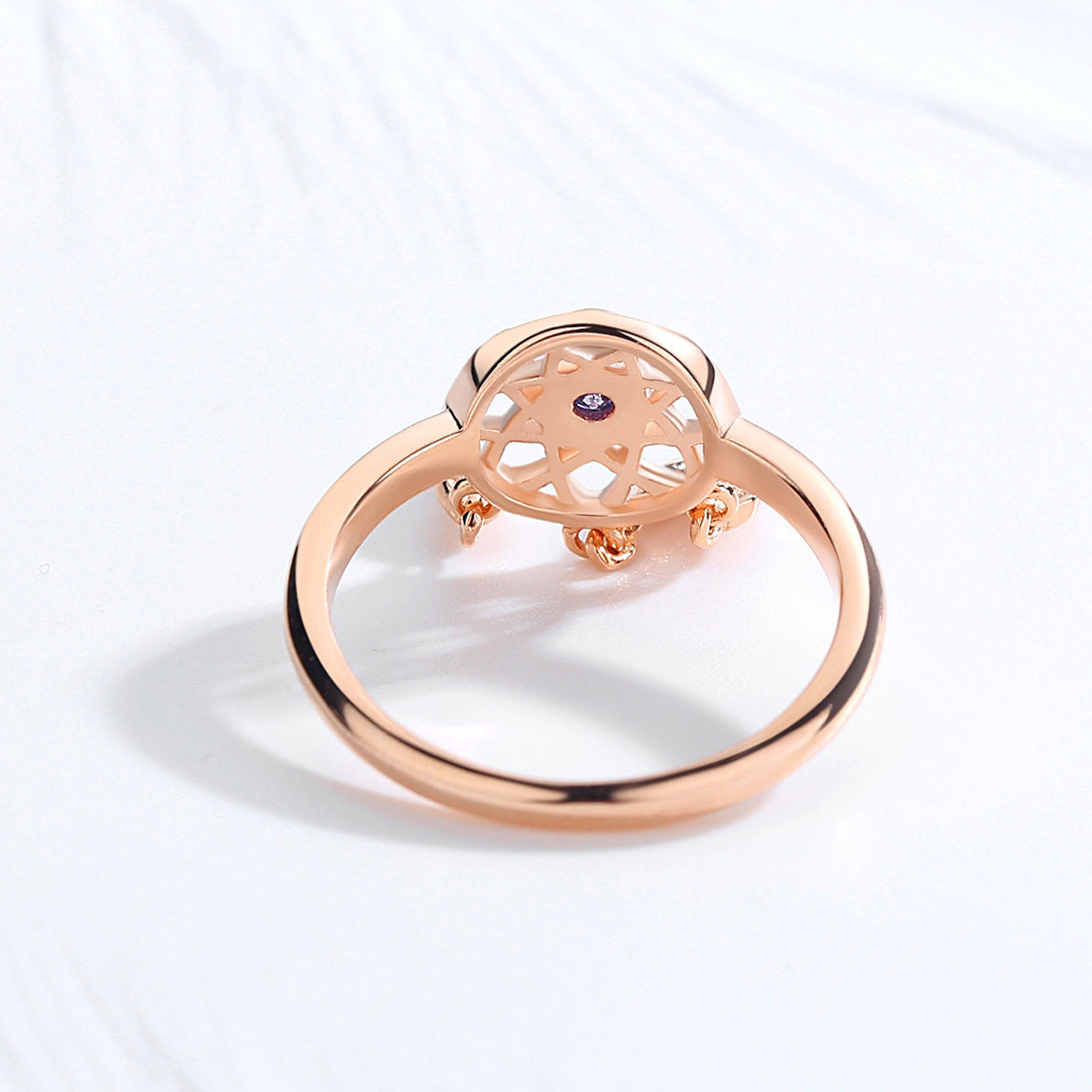 Bague Dreamcatcher en Argent 925 Plaqué Or Rose