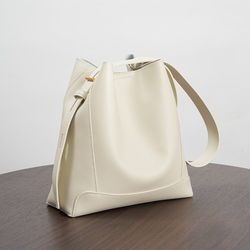 Sac Bandoulière Femme en Cuir Véritable – Style Seau Élégant