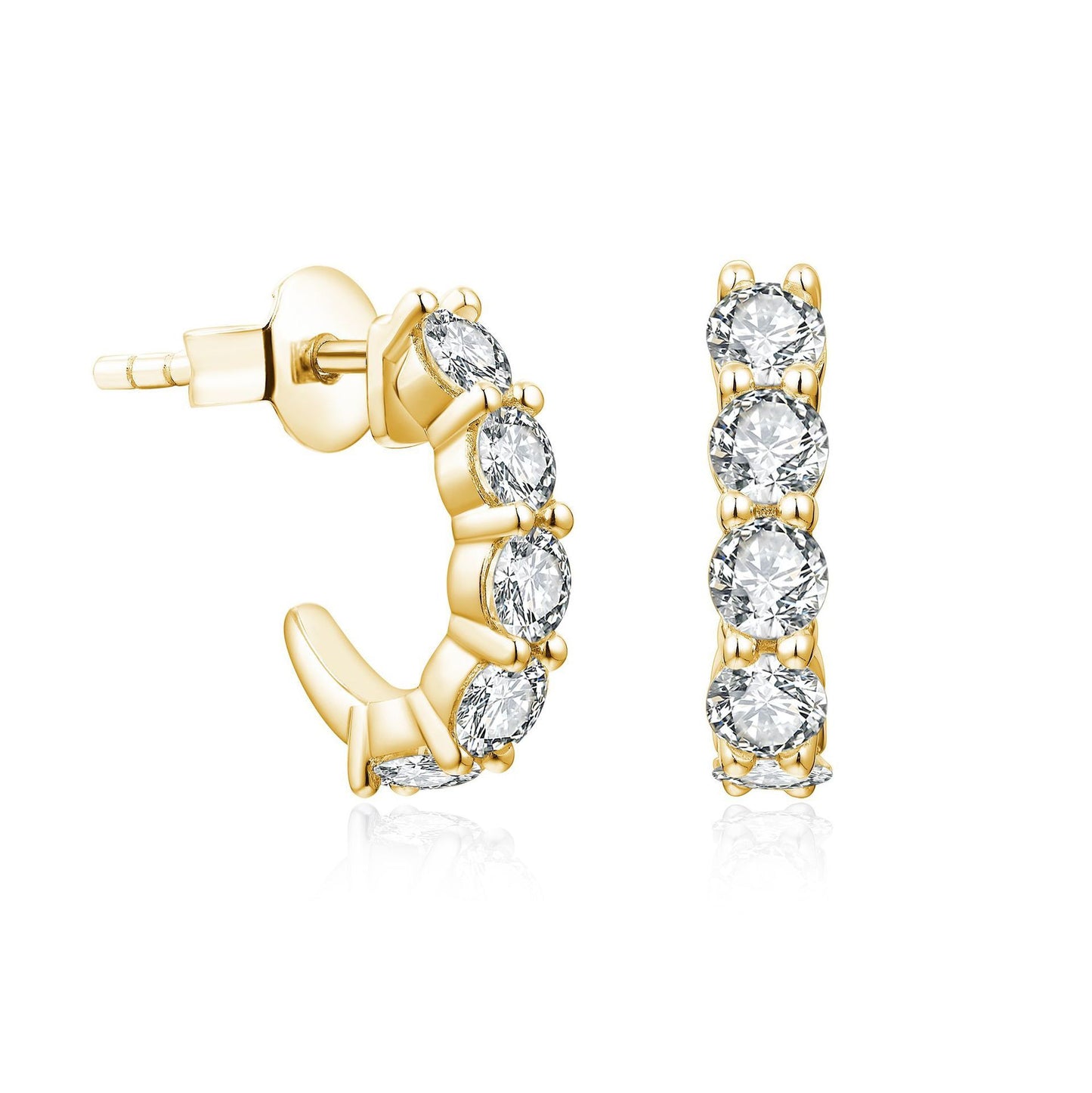 Boucles d'oreilles clous en argent sterling S925 – Simplicité haut de gamme
