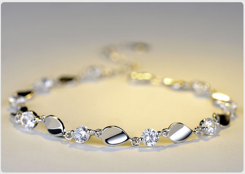 Bracelet en Argent Sterling 925 Serti de Zircons AAA+