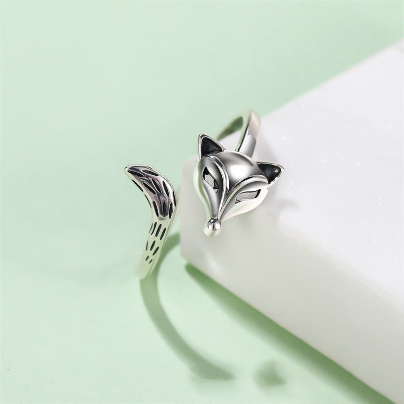 Bague Renard Unisexe en Argent Thaïlandais S925