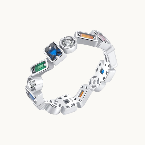Bague Rétro Arc-en-Ciel