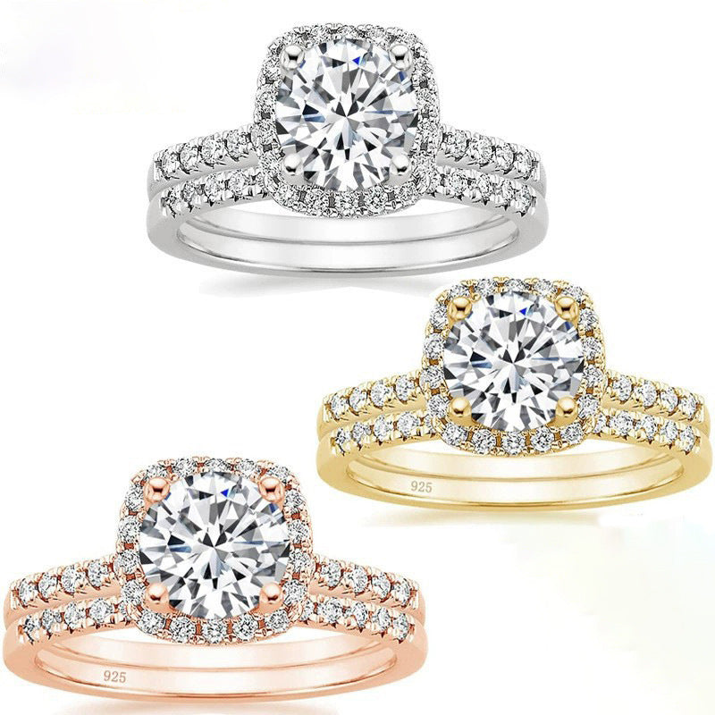 Bague Argent 925 avec Zircon Rond