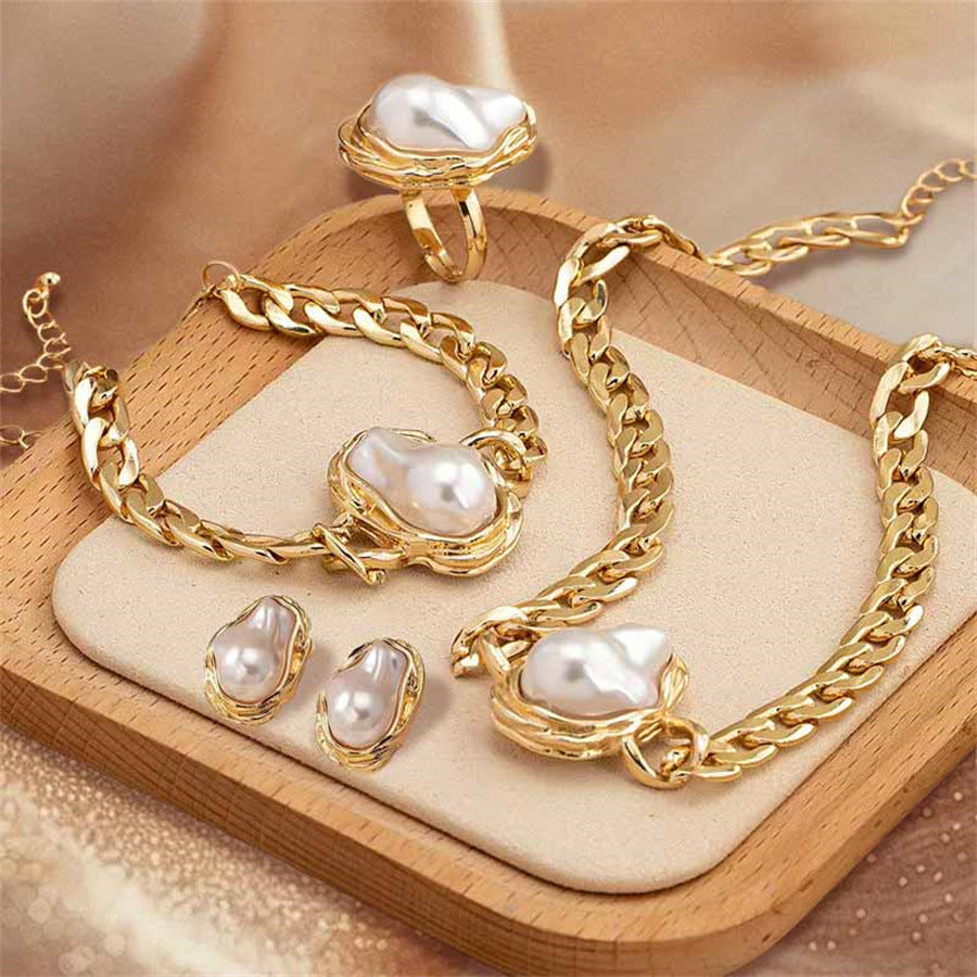 Parure Vintage Femme avec Perles