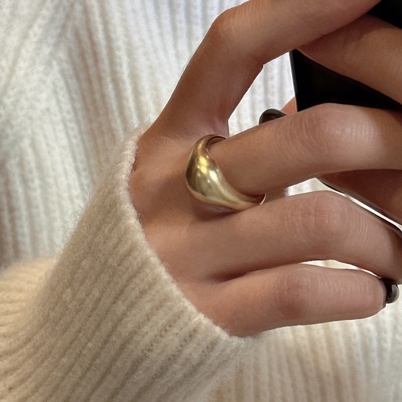 Bague Ajustable en Argent Sterling S925 – Design Coréen