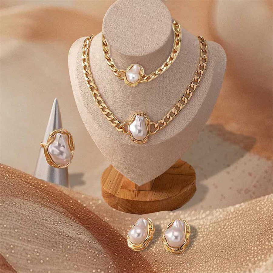 Parure Vintage Femme avec Perles