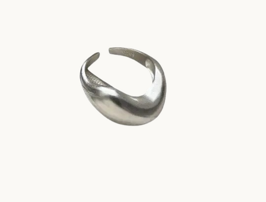 Bague Ajustable en Argent Sterling S925 – Design Coréen