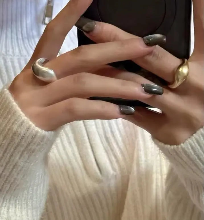 Bague Ajustable en Argent Sterling S925 – Design Coréen