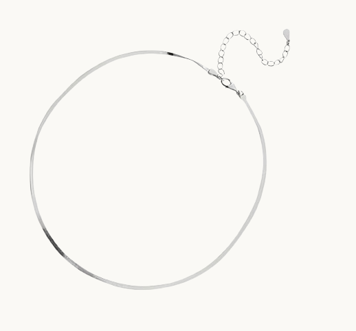 Collier Serpent en Argent 925 – Finition Or Blanc